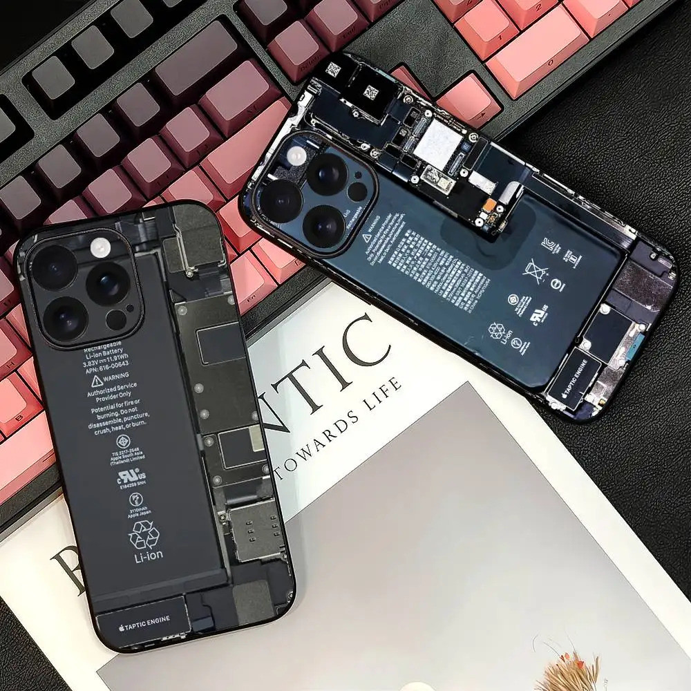 TP-1 Pin Thiết Kế Nghệ Thuật Ốp Lưng Điện Thoại IPhone 16 15 14 13 12 17 PRO MAX PLUS Mini TPU Mềm Đ