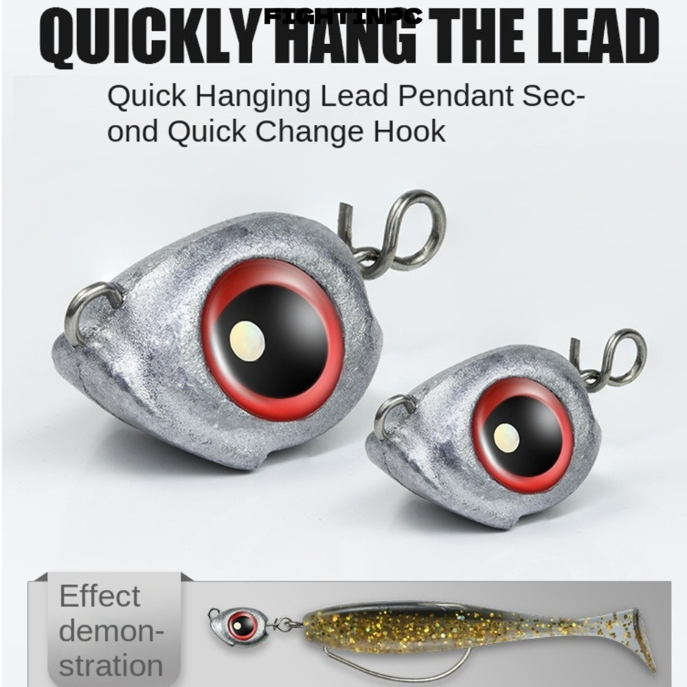 FIGHTINPC Swimbait Jig Heads, 3.5g / 5g / 7g / 10g Đáy Dẫn Đầu Mồi, 2025 phát sáng Mềm Giun dụ Jig H