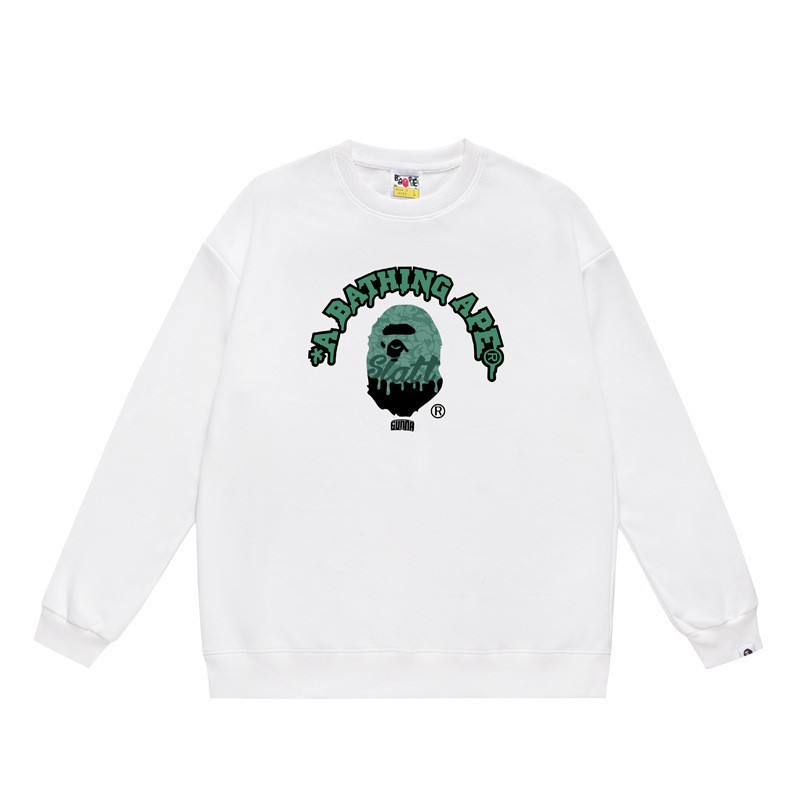 Cung Cấp Xuyên Biên Giới Bán Buôn Dạo Phố BAPE Ape Đầu Thu Đông Cổ Tròn Áo Shark Top Jacket 2 Sẵn Sà