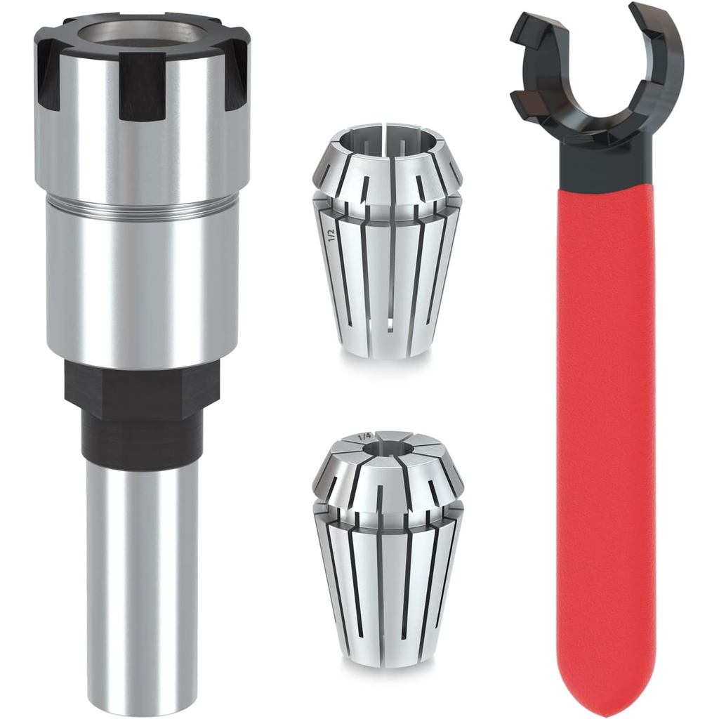 Bộ chuyển đổi Chuck mở rộng mũi Collet 1 / 2 inch, chuyển đổi mũi khoan 1 / 2 inch & 1 / 4 inch với 