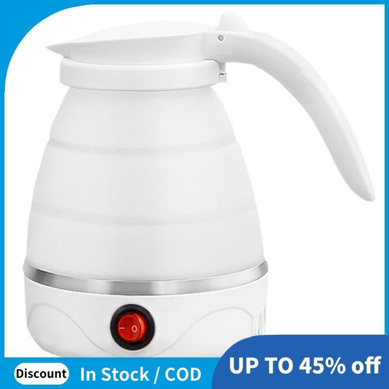 Ấm Siêu Tốc Điện 0.6L Có Thể Thu Vào Mini Gấp Silicon Di Động Nhỏ Du Lịch Ngoài Trời Ấm Siêu Tốc Nồi
