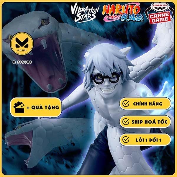 MÔ HÌNH Yakushi Kabuto - Naruto Shippuuden - Vibration Stars (Bandai Spirits) FIGURE CHÍNH HÃNG