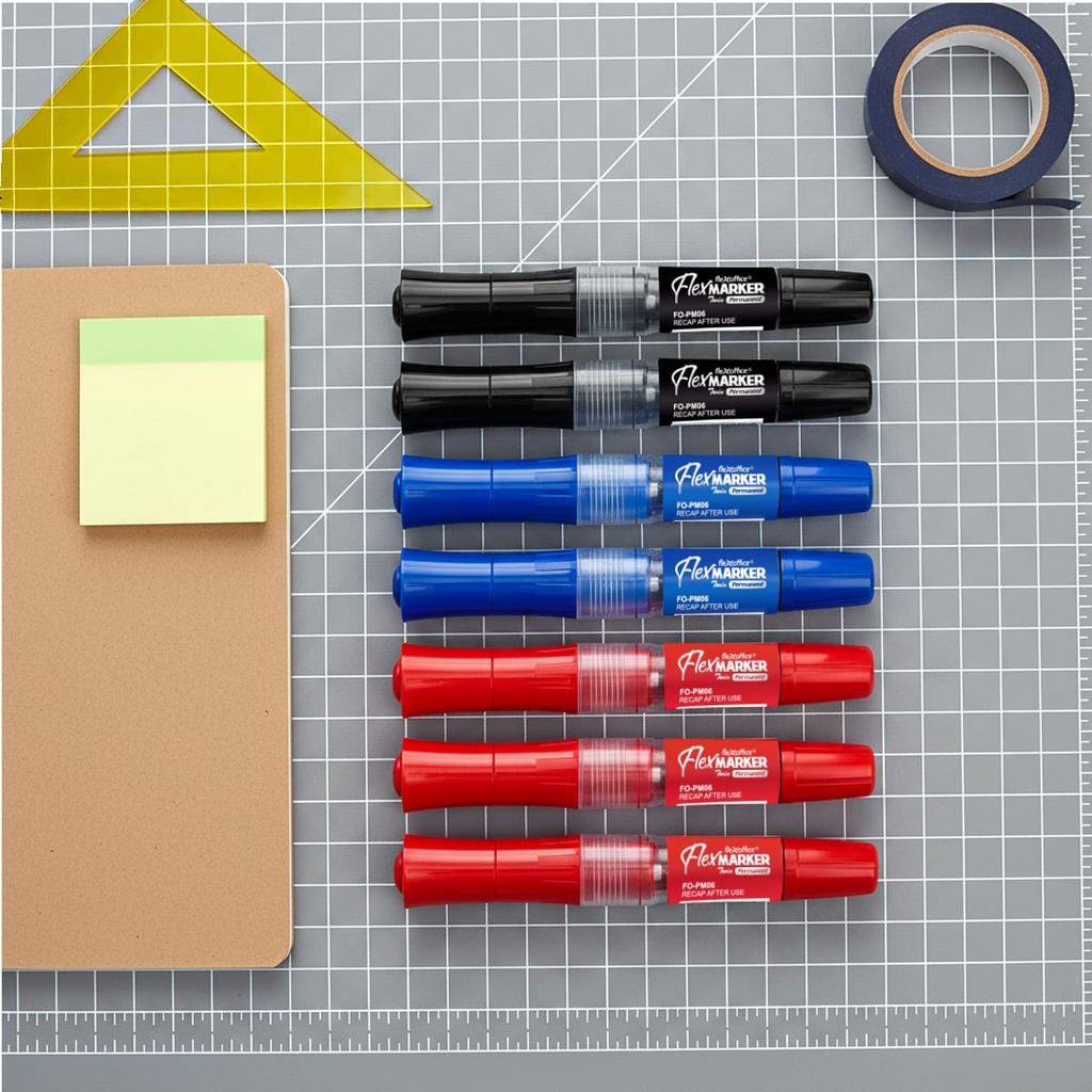 [HÀNG TẶNG KHÔNG ĐẶT] Bút lông dầu Flexoffice Flex Marker FO-PM06/XK - Hàng xuất khẩu