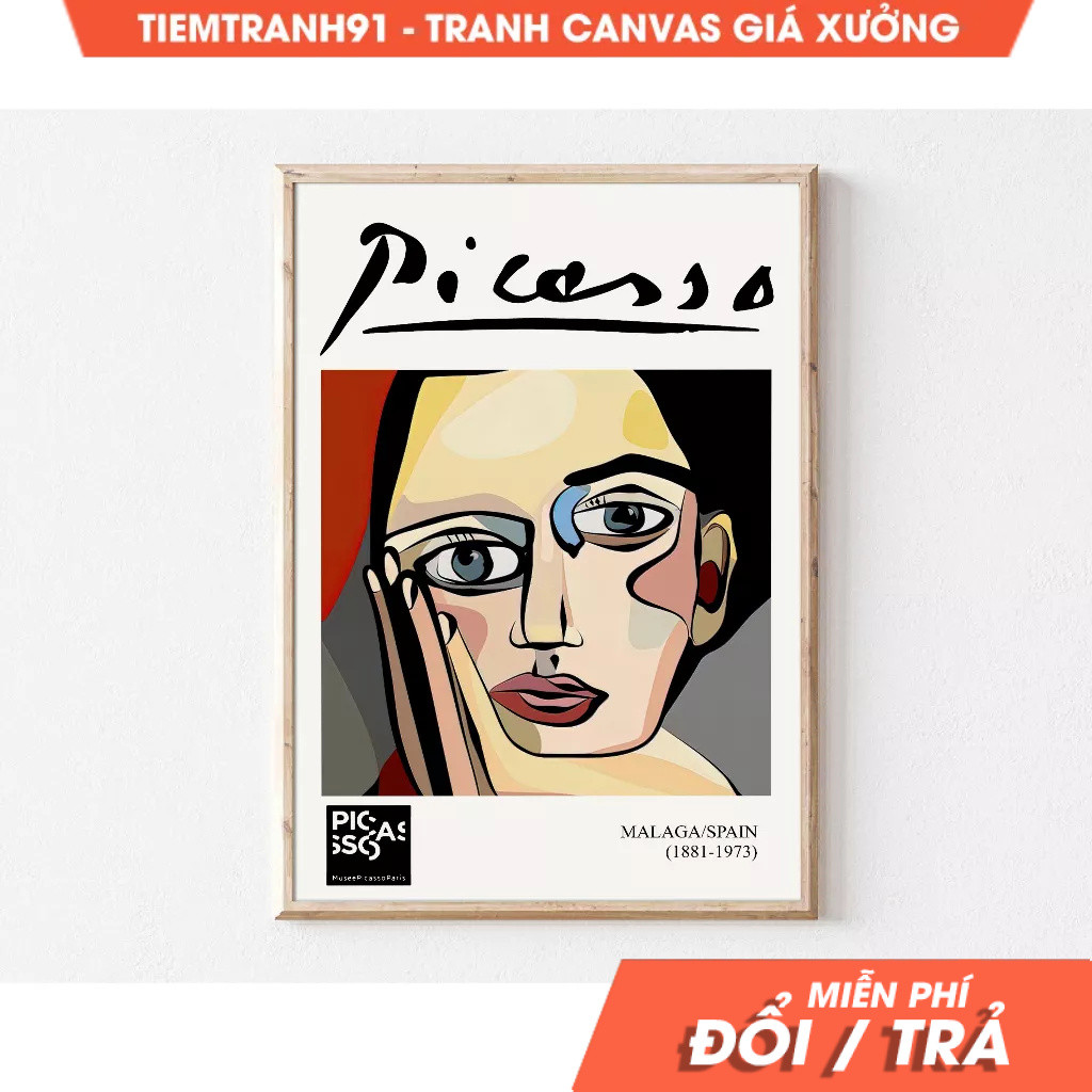 Tranh treo tường, Picasso, Large Art, Eclectic Wall Art, Maximalist Decor, Funky Home Decor, Apartme