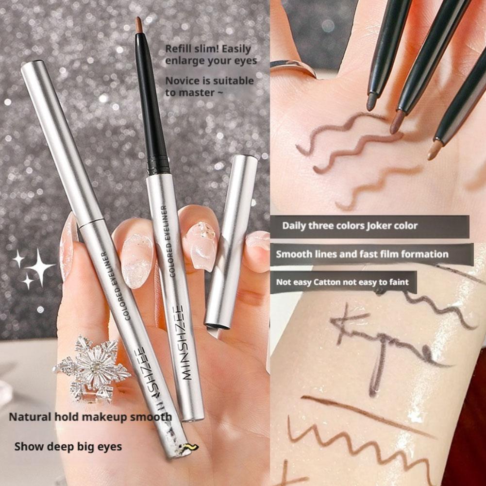 Longwear Gel Eyeliner Đen Chống Thấm Nước Matte Gel Eyeliner & Bút Chì Chống lem I6