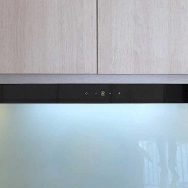 Máy hút mùi bauer BC 7002T Kiểu máy slim âm tủ, Động cơ Turbin, Điều khiển cảm ứng kéo ra mở