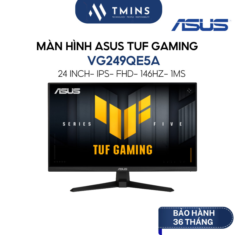 Màn hình Asus TUF Gaming VG249QE5A (24inch/ FHD/ IPS/ 146HZ/ 1Ms/ Loa) - Hàng chính hãng