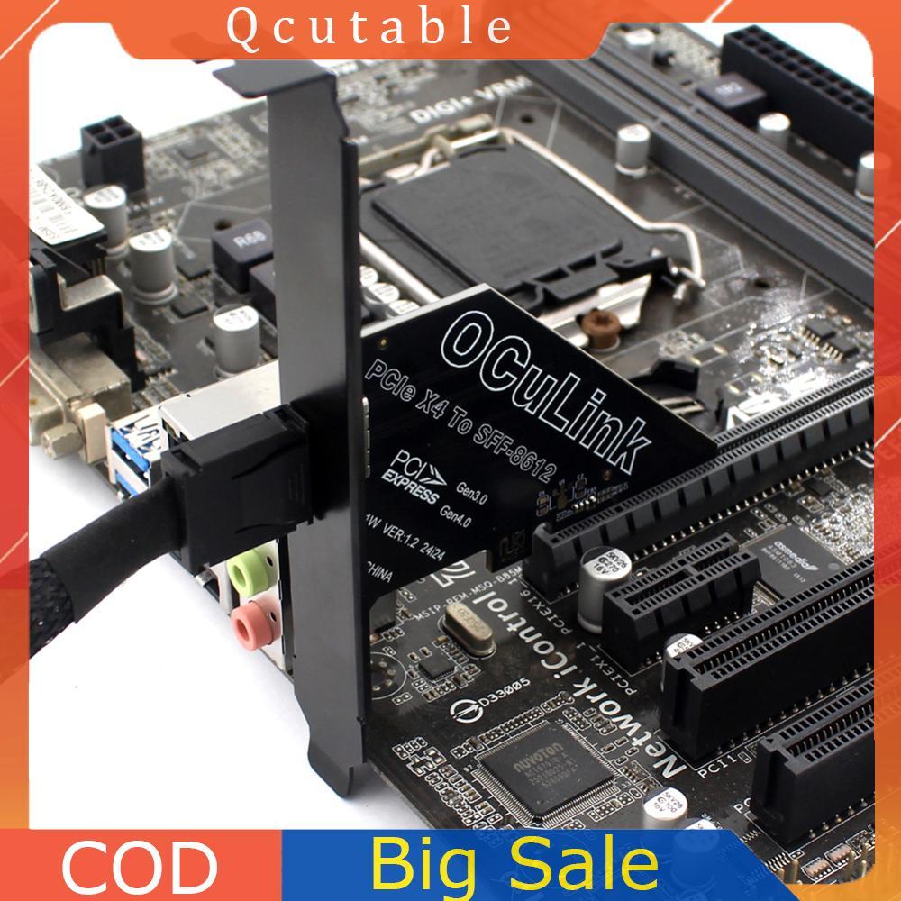 1 PC PCIe Sang SFF 8611 & 8612 Adapter Card PCIe X4 / X1 SSD Sang U.2 OCUlink SFF-8612 Adapter PCle4