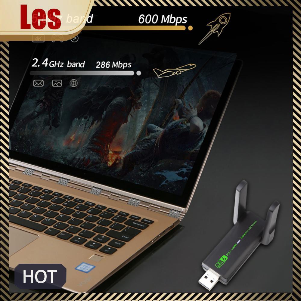 USB WiFi 6 Bluetooth Tương Thích 5.3 Adapter USB WiFi Mạng Không Dây Wlan Thu 900Mbps USB WiFi Mạng 