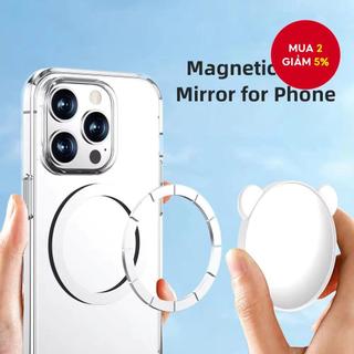 Gương selfie từ tính đa năng HY cho điện thoại - Gương selfie Camera sau Tương thích cho điện thoại thông minh iPhone 15 / 14 / 13 / 12 & Android - Phụ kiện Vlog Video