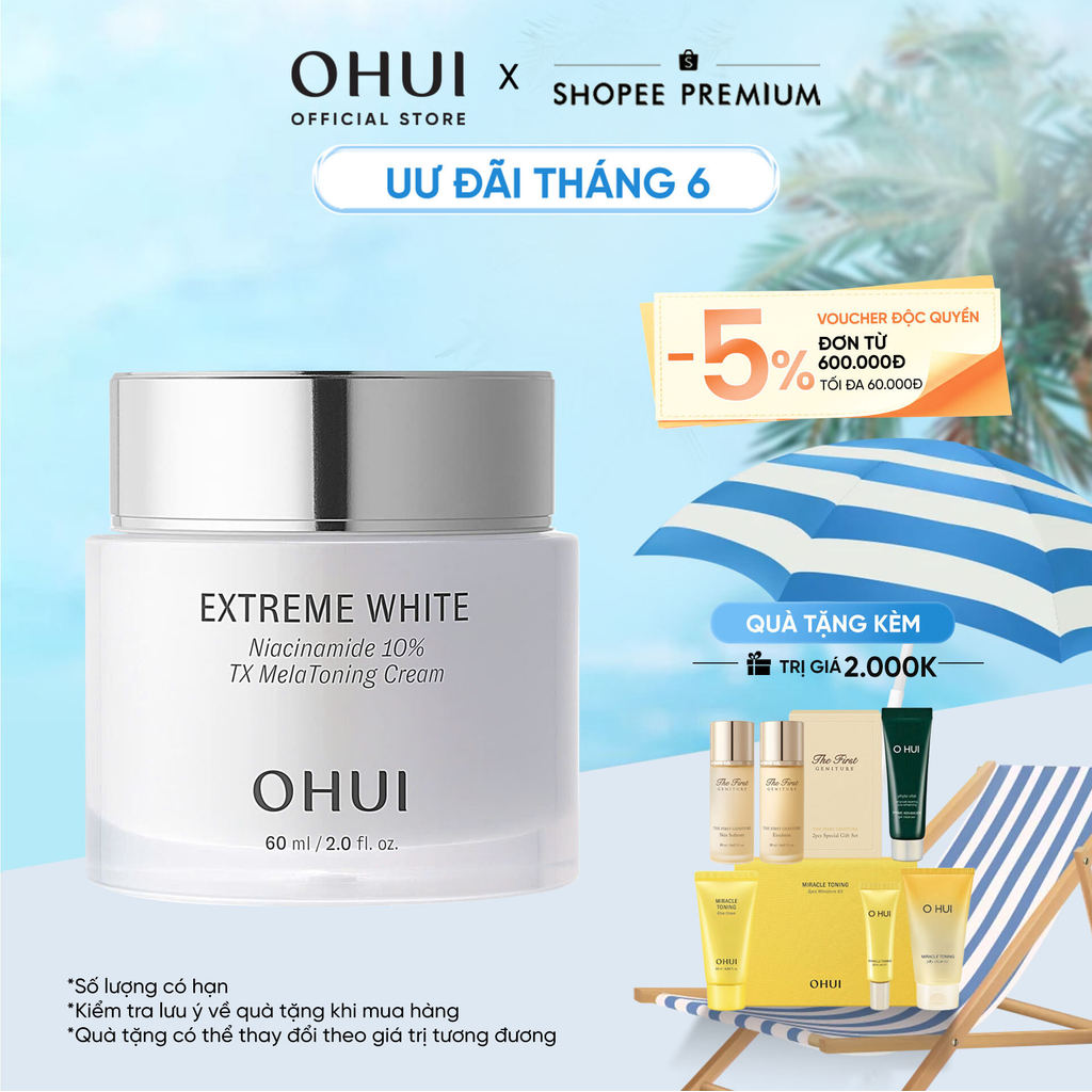 [OHUI Official] Kem dưỡng sáng chuyên sâu cải thiện sắc da OHUI Extreme White Niacinamide 10% TX Mel
