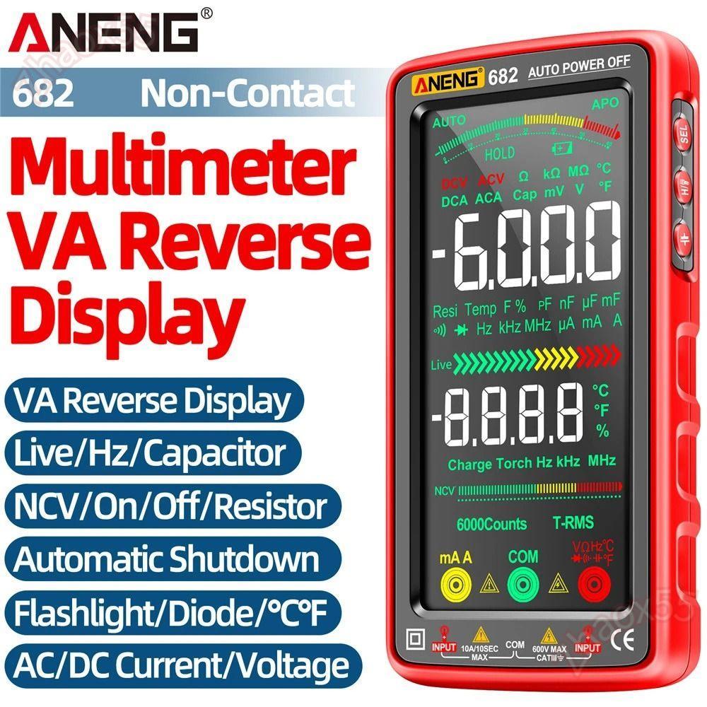 Ampe kế ZHAOX AC / DC ANENG 681 682 Máy kiểm tra điện áp có thể sạc lại chuyên nghiệp