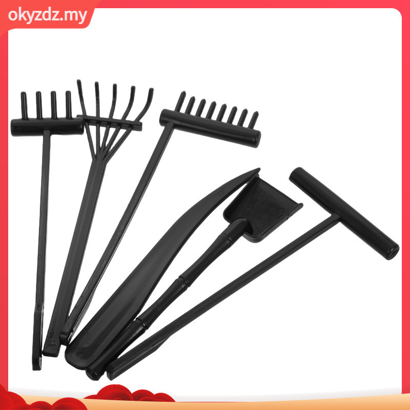 6 chiếc Zen Rake Mini Garden Rakes cho bàn thu nhỏ okyzdz