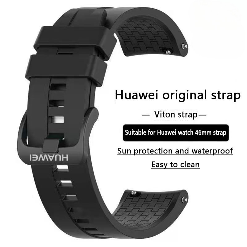Dây đeo Huawei chính hãng 22mm GT4 GT5 GT2e 2pro GT6 GT3 / 46mm Dây cao su Fluoro thích hợp cho Huaw