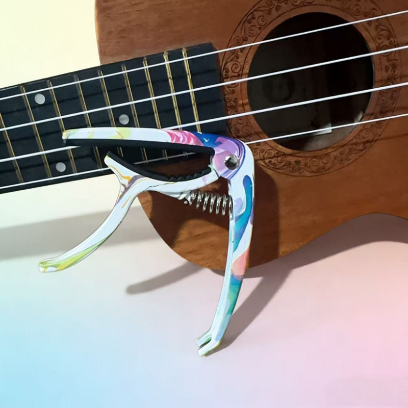 Capo đàn guitar hợp kim nhôm đầy màu sắc bền bỉ, Capo đàn guitar có dụng cụ kéo chân cầu, Capo, đàn 