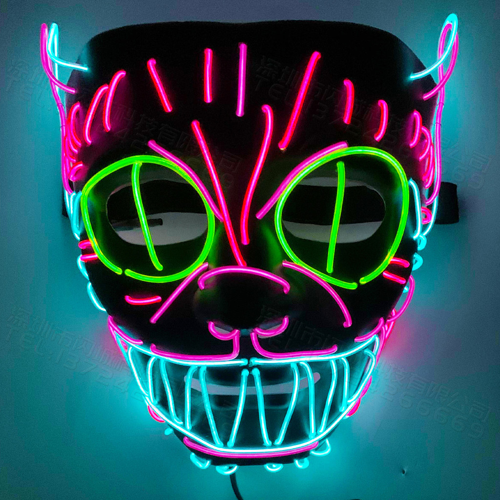 Vui Chương Trình Tiệc Halloween Tiếp Liệu Mặt nạ Đạo Cụ Mặt nạ Phát Sáng Elvis Elvis Elvis Bầu Không