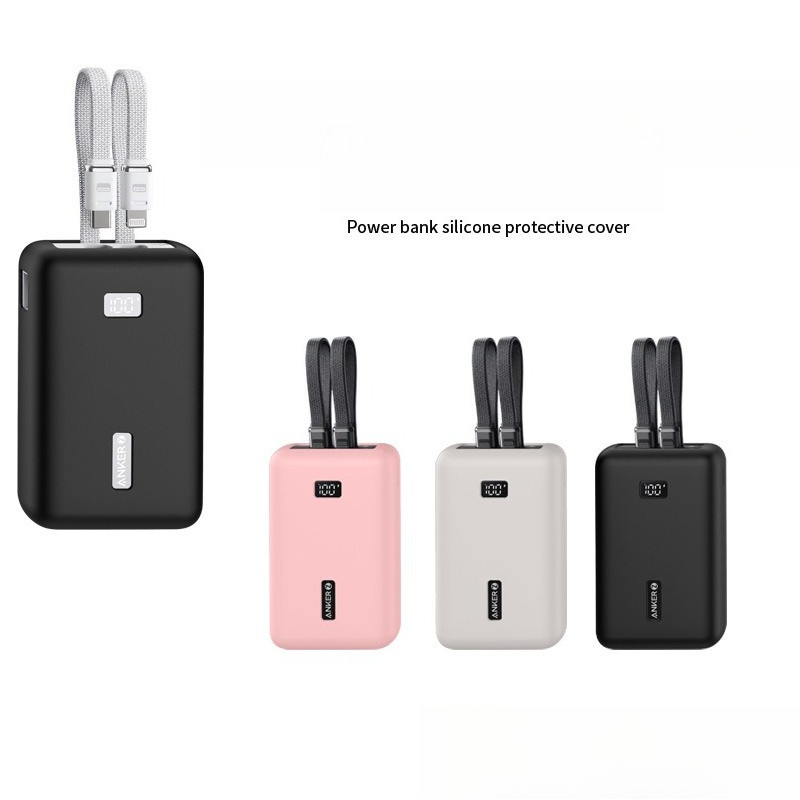 Vỏ silicon mềm màu trơn cho Anker Zolo Power Bank 45W Max Sạc nhanh 20000mAh Vỏ bảo vệ chống sốc