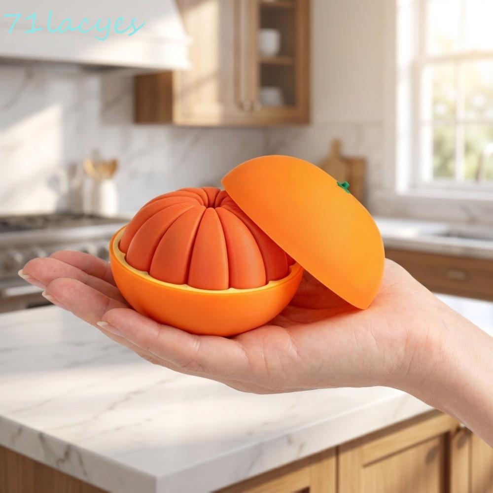 LACYES 3D In Cam, Mô hình trái cây Đồ chơi giải nén màu cam nhựa PLA, Quả bóng biến dạng màu vàng ca