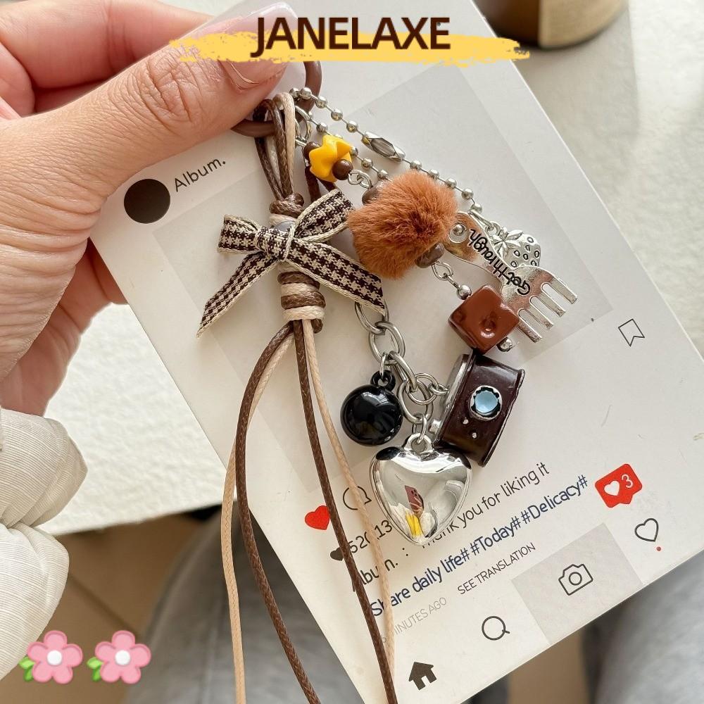 JANELAXE932JN Camera Móc Khóa, Treo Túi Xách Mini Mặt Dây Chuyền, Vintage Nhựa Mặt Dây Chuyền Móc Kh