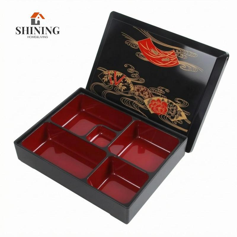5 ngăn Bento 5 ngăn Hộp cơm trưa Bento phong cách Nhật Bản Hộp cơm trưa Bento Hộp đựng bữa ăn