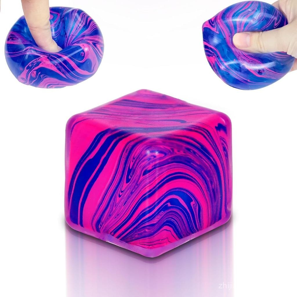 Ice Cube Squishy Veined Ice Cube Fidget Toy Purple Stress Ball Bóp Đồ chơi Căng thẳng 5cm (1,97 ") V