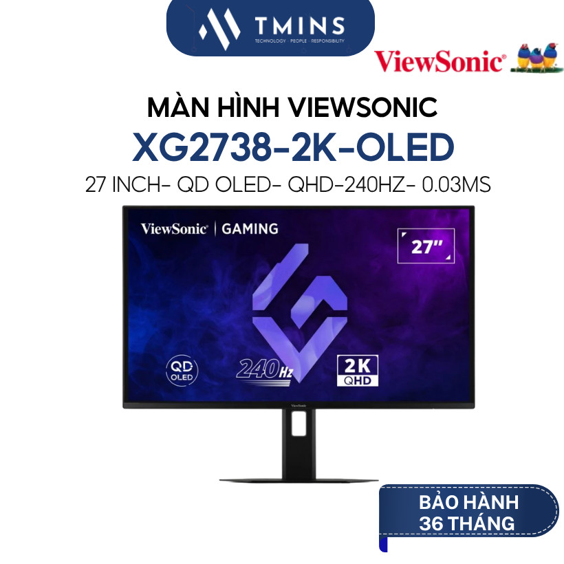 Màn hình Viewsonic XG2738-2K-OLED (27 inch/ 240Hz/ QD-OLED/ 0.03ms) - Hàng chính hãng