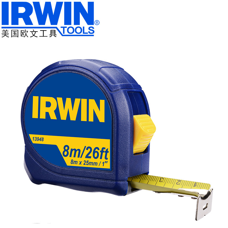 IRWIN IRWIN Thước đo độ chính xác cao của Mỹ Công cụ đo băng từ tính gia đình mét Inch với Mag