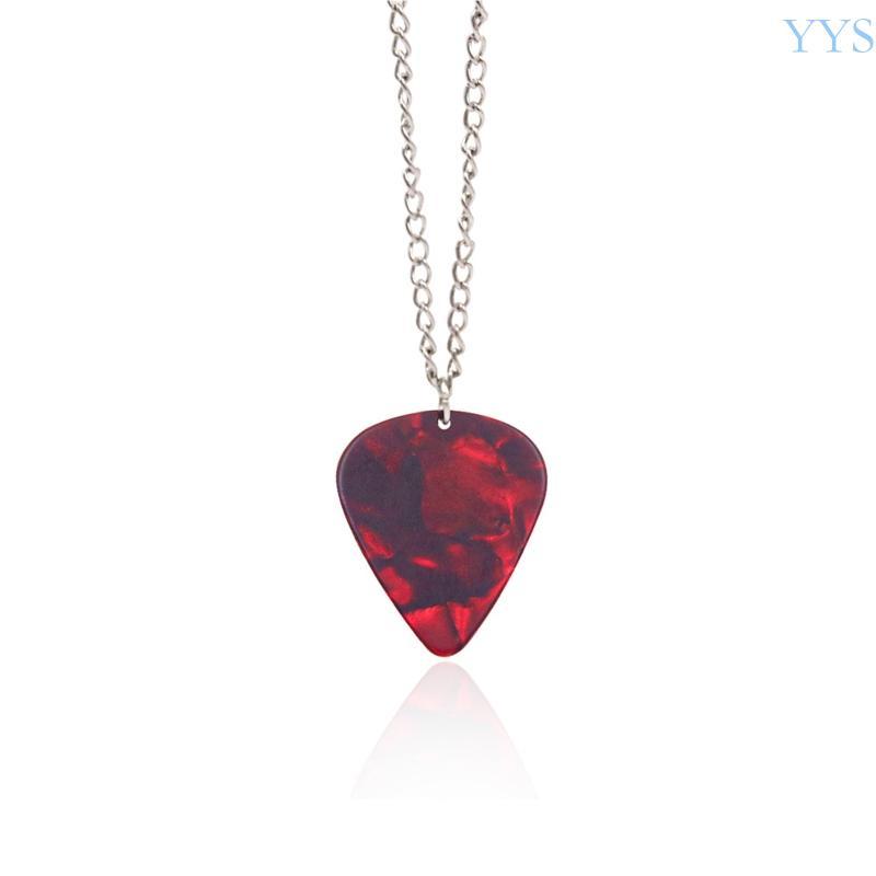 YYS Phim Kinh Dị Eddie Munson Guitar Chọn Mặt Dây Chuyền Vòng Cổ Hình Học Dây Xích Choker