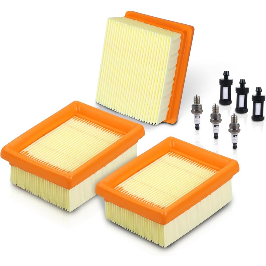 Bộ 3 Bộ Lọc Nhiên Liệu Không Khí Bugi Bộ Thay Thế Cho Stihl BR800 BR800C BR800X Magnum Ba Lô Máy Thổ