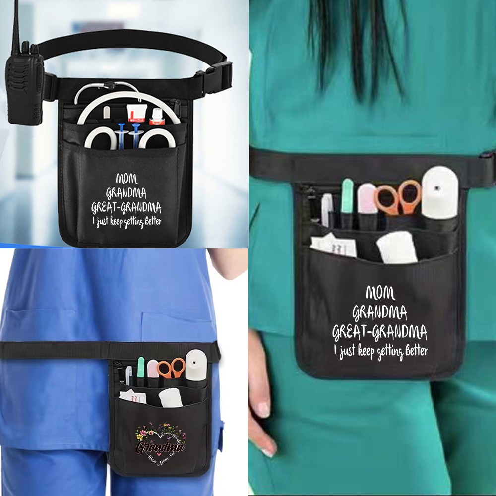 Multifunctional Tool Waist Bag Nurses Medical Supplies Storage Nurse Bag Waterproof Storage Bag Gran