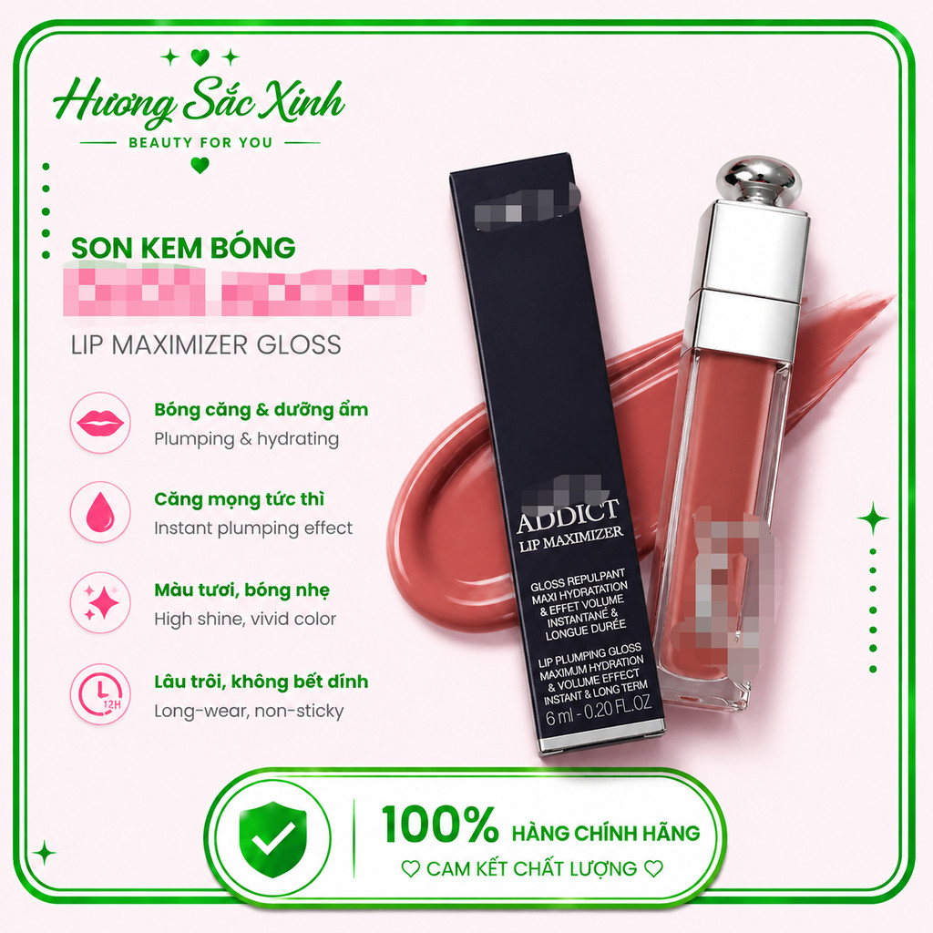 【Chính Hãng】Son 𝔻𝕚𝕠𝕣 Lip Maximizer 6ml Son Dưỡng Căng Môi Bóng Mượt Fullbox/Fullsize