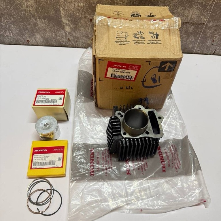 Bộ lòng piston bạc (STD) Dream Thái 100, Wave Thái 100-1997 (12101-GN5-910/ 13101-GN5-505/ 13011-KFL