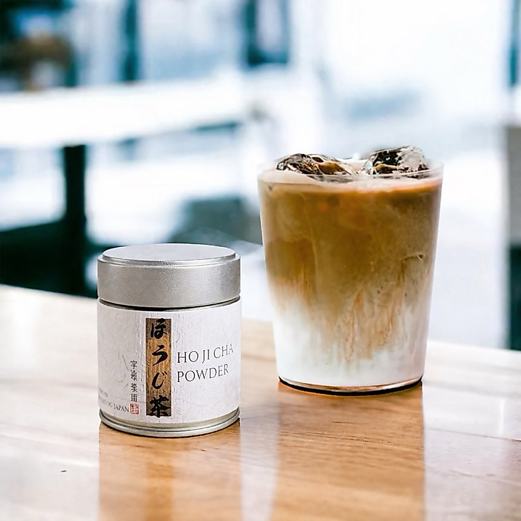 Bột Trà Rang Hojicha Uji Powder Hãng Ujiseichaen Uji Kyoto Nhật Bản Hũ 40g