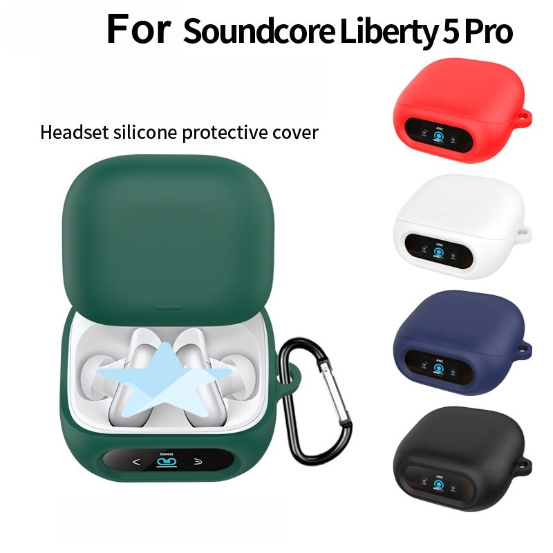 Dành Cho Anker Soundcore Liberty 5 PRO Ốp Lưng Silicon Màu Trơn Bluetooth Vỏ Tai Nghe Cho Soundcore 