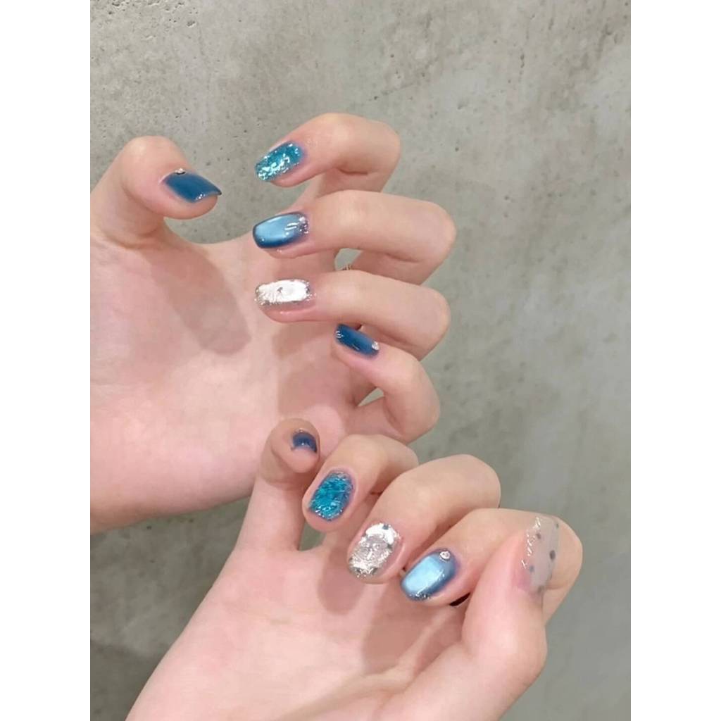Deep Sea Galaxy--Dep Sea Galaxy Ice Sea Blue Cat 's Eye Clear White Pure Hand-Weared Armor · C321 De