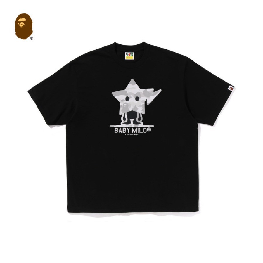 Bán BAPE Iconic Camo Star Graphic Tee Unisex Phong Cách Đường Phố Cotton Tay Ngắn 0608
