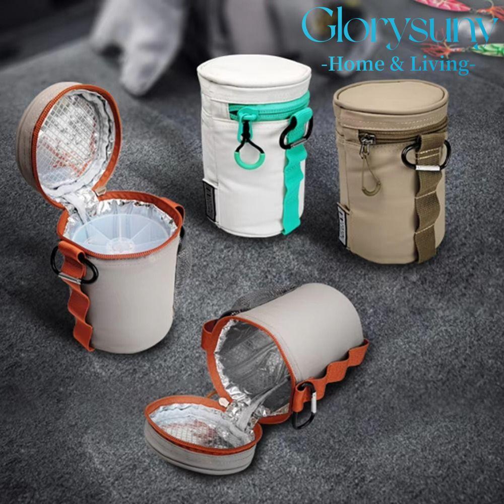 GLORYSUNY Egi Hộp Tổ Chức, UV Glow Light Metal UV Squid Jig, 2024 Fill Light Tôm Gỗ Túi Câu Cá Đa Nă