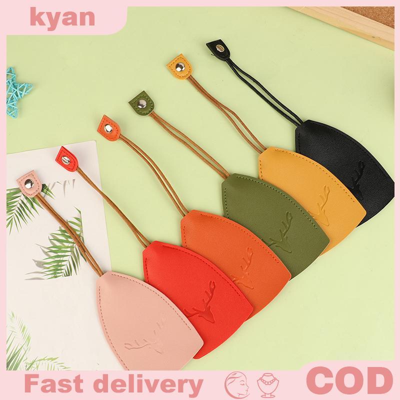 Mới> giáng sinh nai sừng tấm PU da Key trường hợp kéo ra Key Wallet dễ thương Key holder Pocket Keyc