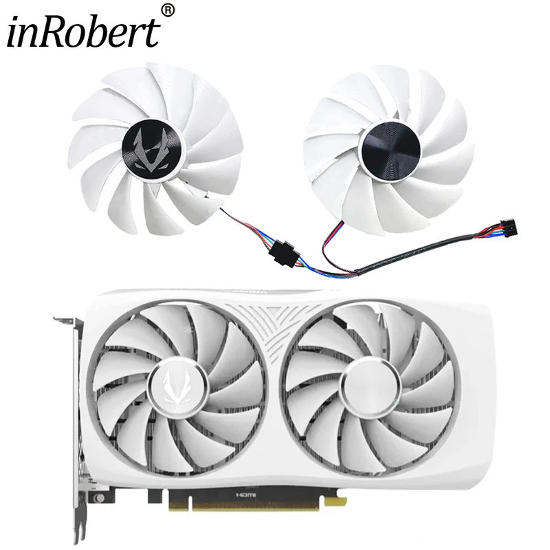 Bộ làm mát card đồ họa thay thế i88mm GA92S2U cho ZOTAC RTX 4060 8GB TWIN EDGE OC WHITE *