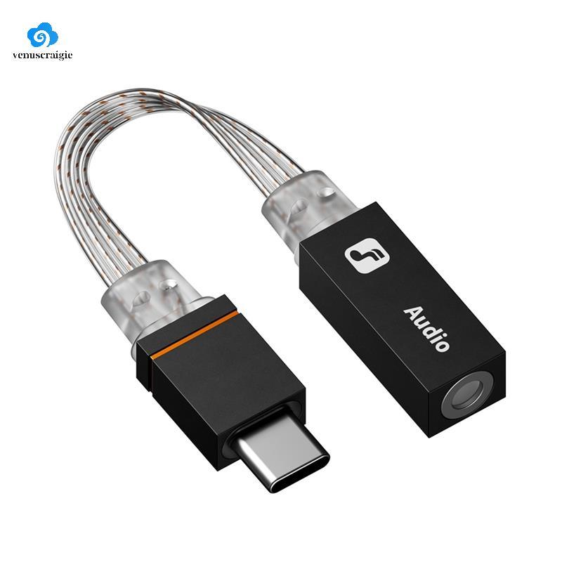 Bộ khuếch đại tai nghe USB D2 CX31993 Nhôm USB-C sang 3,5mm Hỗ trợ đầu vào MIC Chip CX31993