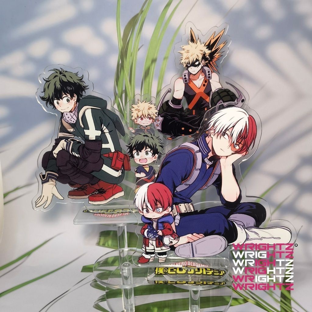 Mô hình Standee Anime Học viện anh hùng My Hero AcademiaMidoriya Izuku Bakugou Katsuki Trang Trí Bàn
