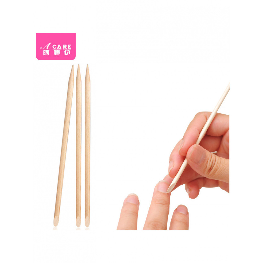 Beech Stick A1pq801-Orange Wood Stick Tool Press Point Diamond Orange Wood Stick Làm móng tay Pick N