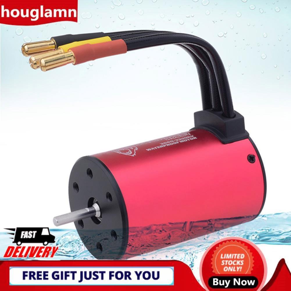 houglamn 3660 Động Cơ Không Chổi Than 4 Cực 12 Khe RC Cao Cho Xe 1/10 1/8 (4200KV