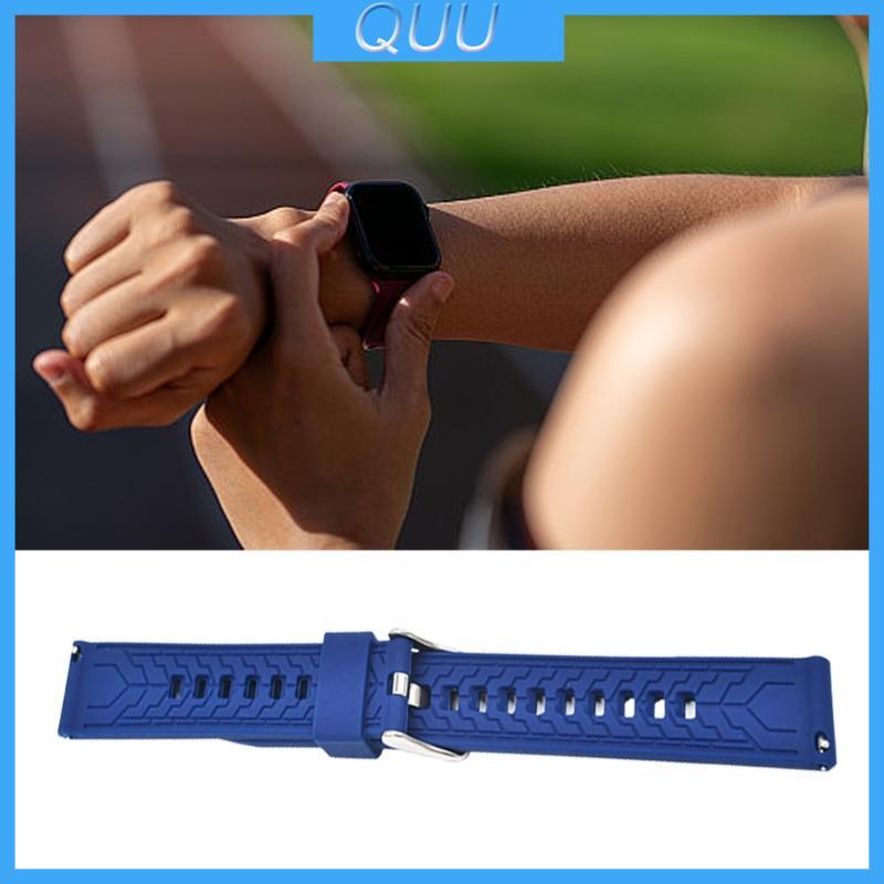 QUU 24Mm Dây Đồng Hồ Silicon Cho ZA3 24Mm Đồng Hồ Thông Minh Thay Thế Dây Đeo Đồng Hồ Dây Đeo Đồng H