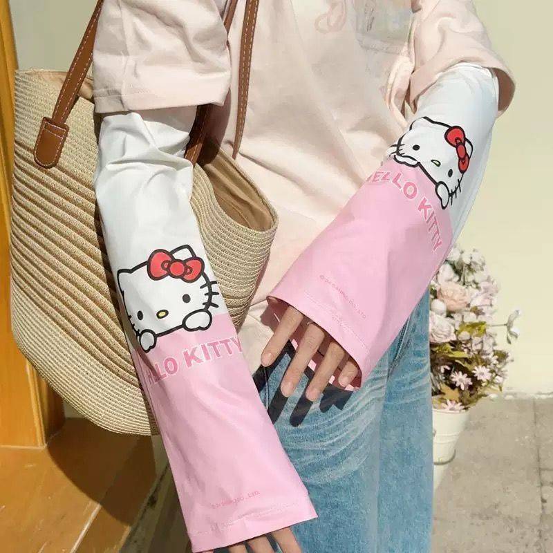 2026 Summer Parent-Child Sun Protection Sleeves Children Viscose Fiber Oversleeve Girls Arm UV Prote