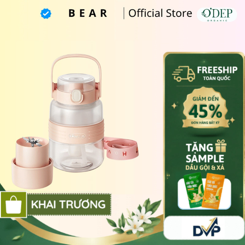 Máy xay sinh tố cầm tay Bear LLJ-P10X5, Hàng chính hãng - SHOP DVP