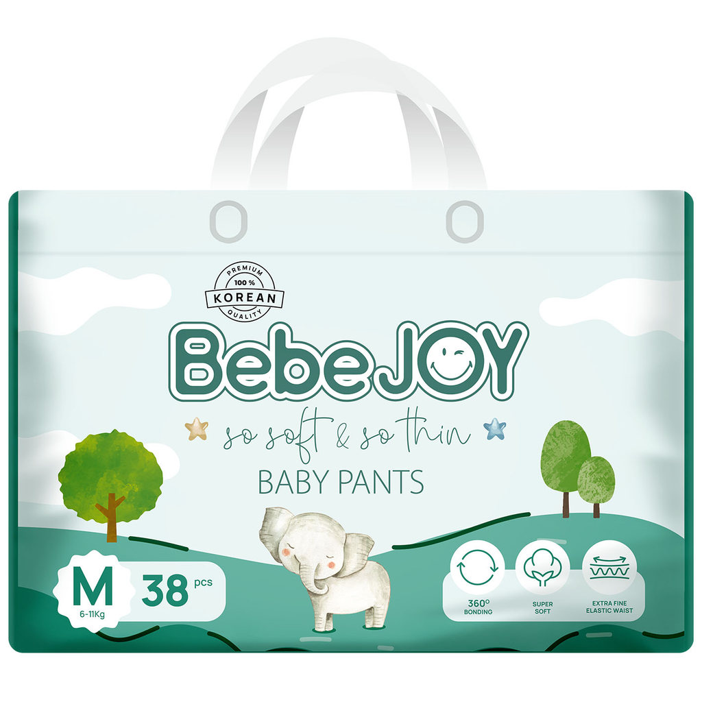 [MALL] Bỉm quần Bebejoy Premium size M (38 miếng) - Chăm sóc toàn diện