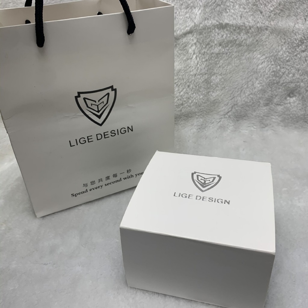 LIGE LIGE Dây đeo đồng hồ nam Hộp đóng gói FOXBOX Hộp đồng hồ SUNKTA Hộp đồng hồ nữ Hộp quà tặng SUN