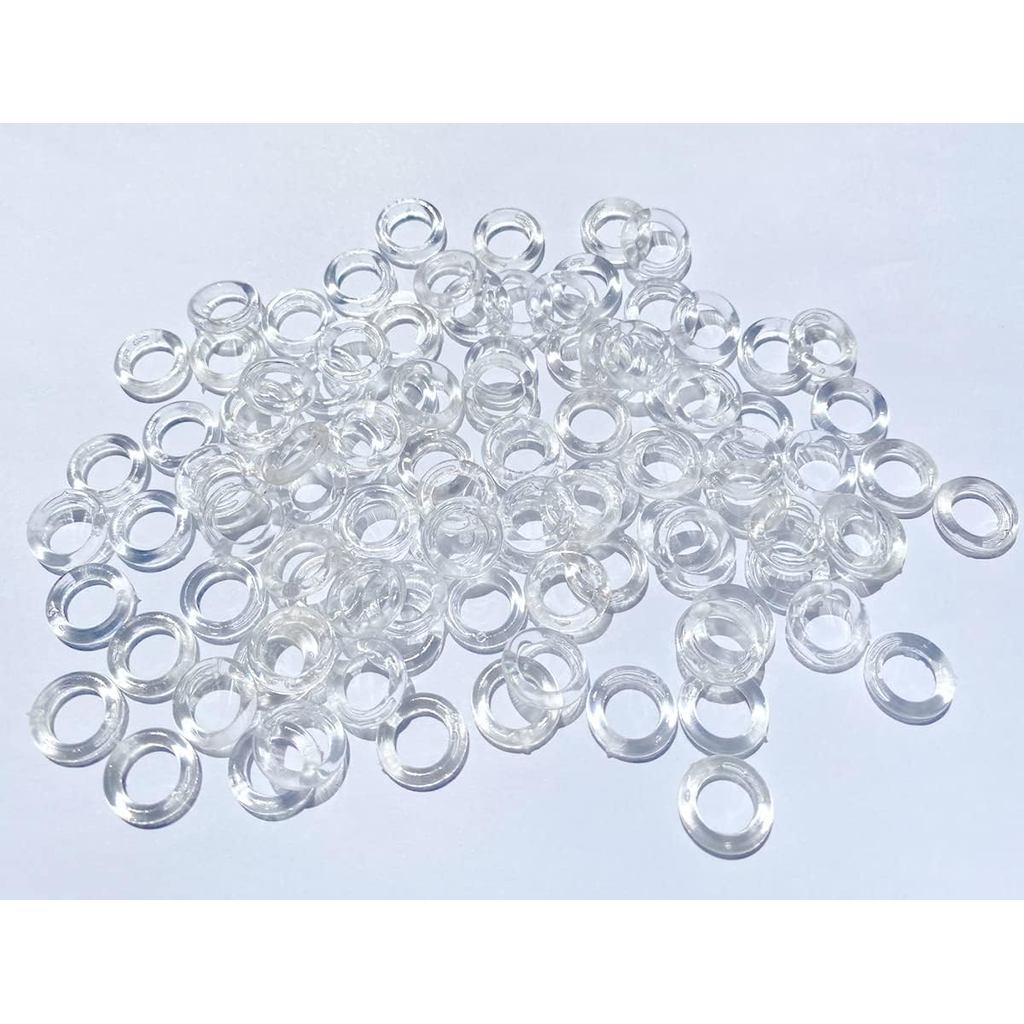 Nhẫn rèm mù La Mã trong suốt, Nhẫn chữ O trong suốt 1 / 2 inch Nhẫn nhựa cho các sắc thái La Mã Móc 