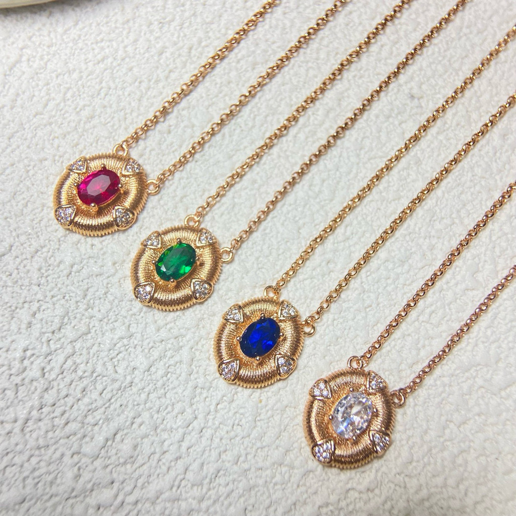 Brushed vintage main diamond cross flower necklace, diamond-studded flower necklace, natural mother-